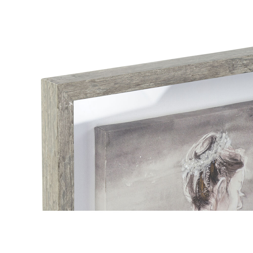 Tavla DKD Home Decor 40 x 3,8 x 80 cm Kvinna Romantisk (2 antal) - 3