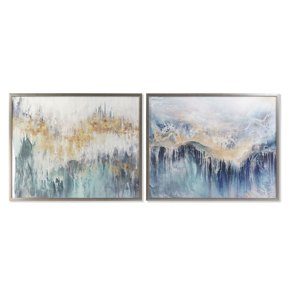 Tavla DKD Home Decor Abstrakt 103,5 x 4 x 83,5 cm (2 antal)
