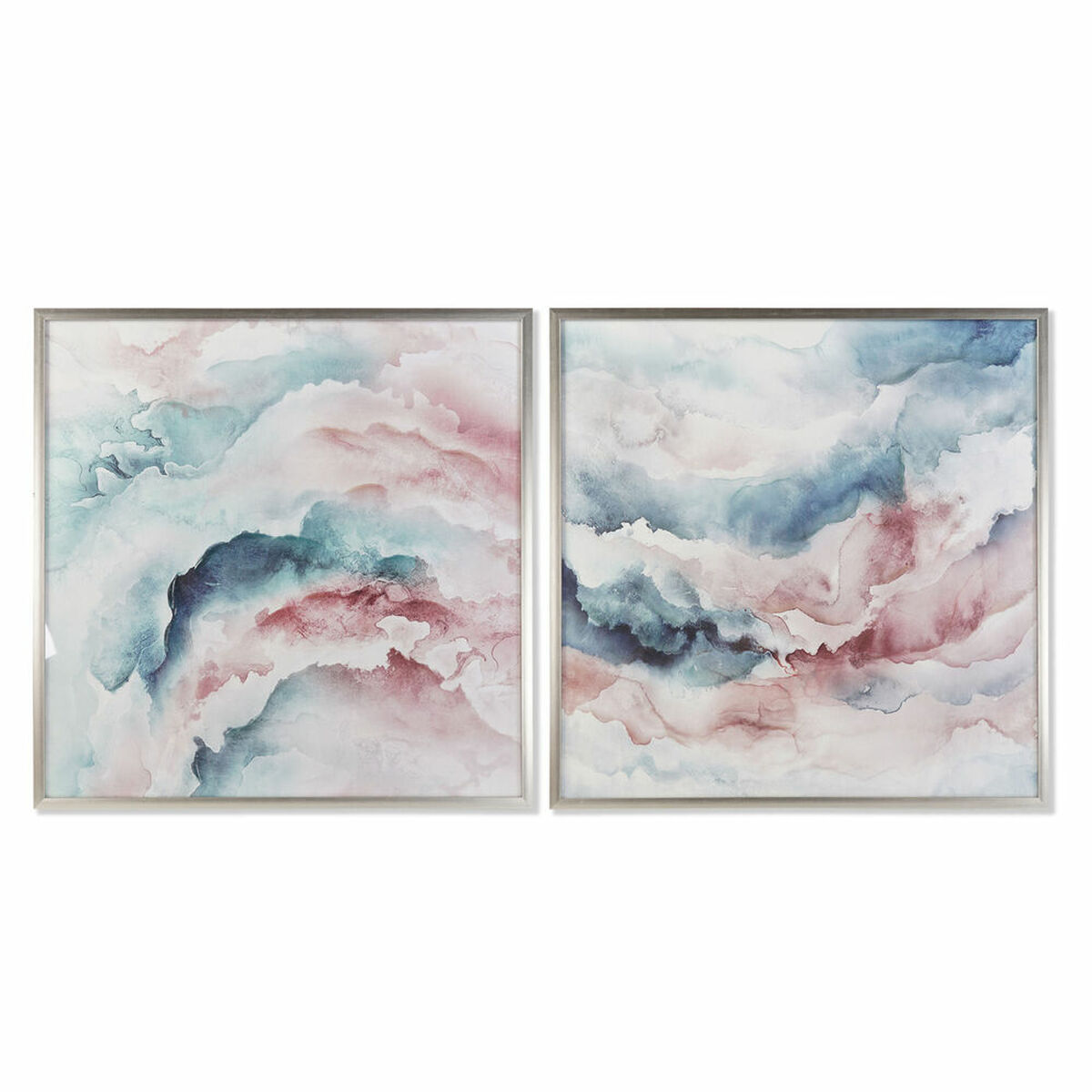 Tavla DKD Home Decor Abstrakt 104 x 4 x 104 cm Modern (2 antal) - 4