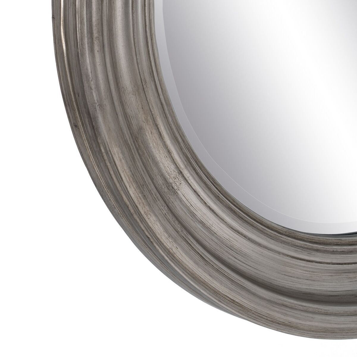 Väggspegel 53 x 3,5 x 53 cm Glas Trä Silver - 3