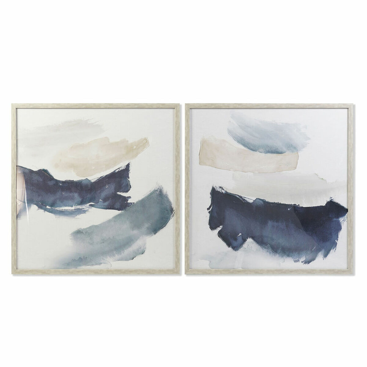 Tavla DKD Home Decor 83,5 x 4 x 83,5 cm Abstrakt Urban (2 antal) - 4