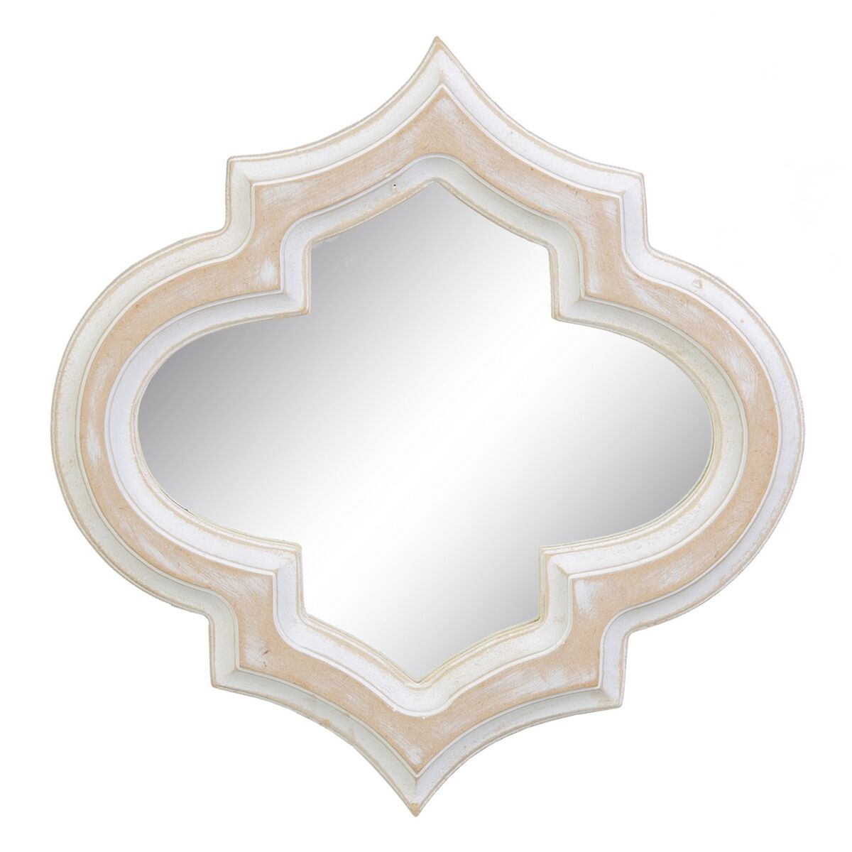 Väggspegel 31 x 2 x 30,5 cm Vit Trä MDF