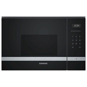 Inbyggnadsmikrovågsugn Siemens AG BF525LMS0 20 L 1270W 800 W Svart Svart/Silvrig 20 L