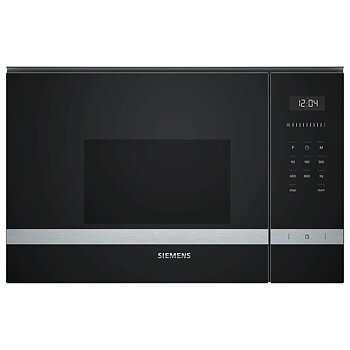 Inbyggnadsmikrovågsugn Siemens AG BF525LMS0 20 L 1270W 800 W Svart Svart/Silvrig 20 L