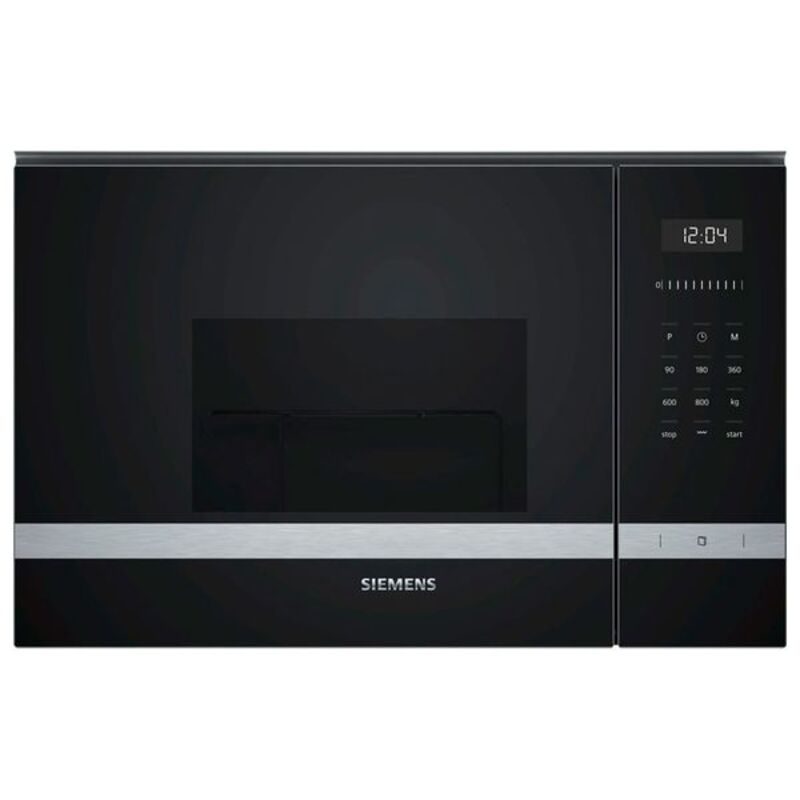 Inbyggnadsmikrovågsugn med grill Siemens AG 2500047132 20 L 1270W 800 W Svart/Silvrig 20 L