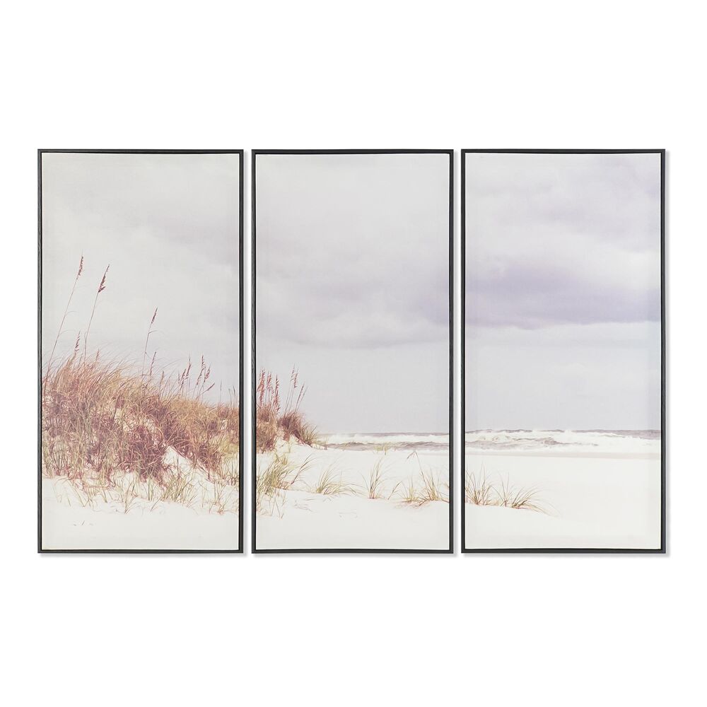 Kanvas DKD Home Decor Strand Medelhavs (120 x 2,8 x 80 cm)