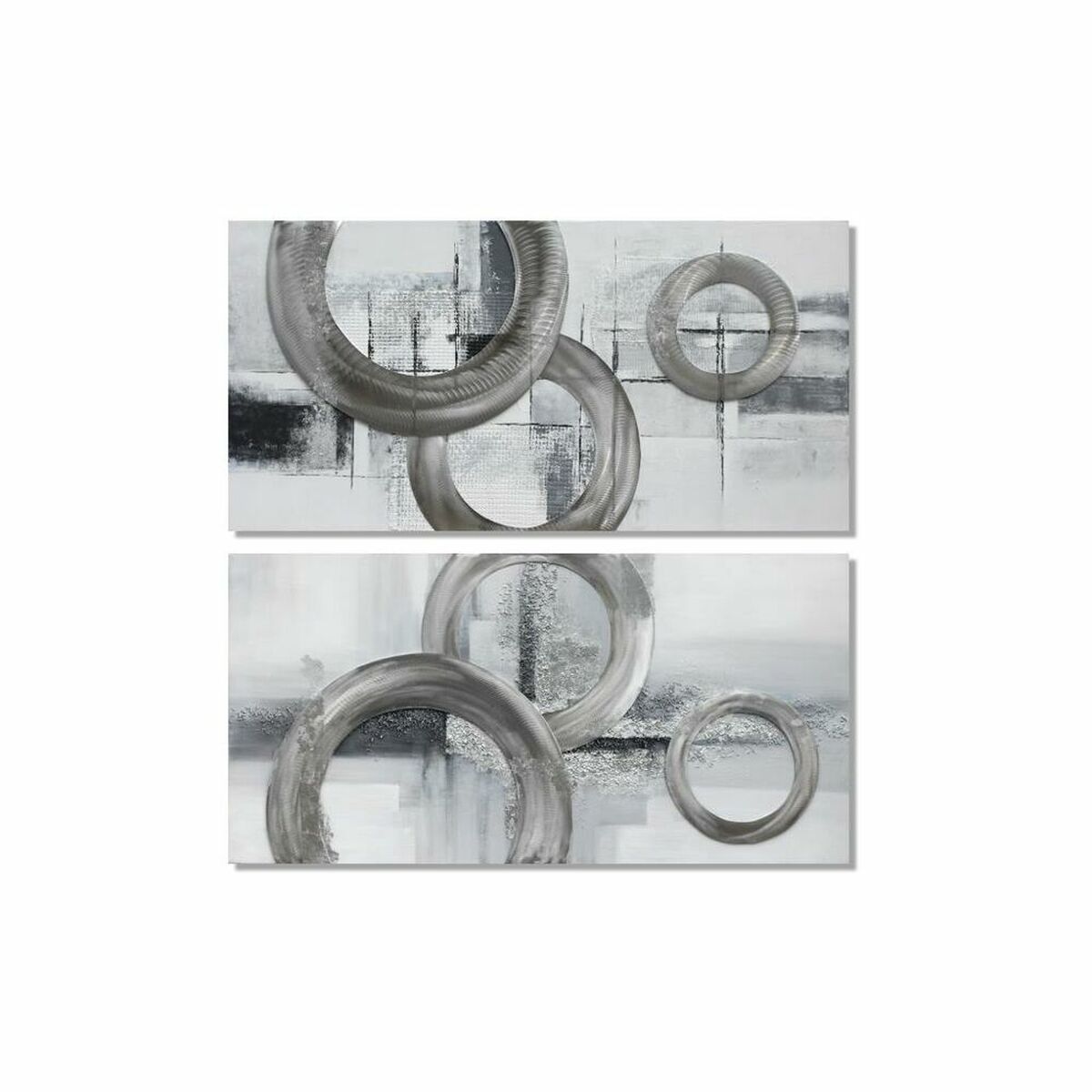 Tavla DKD Home Decor 120 x 2,8 x 60 cm Abstrakt Modern (2 antal) - 4