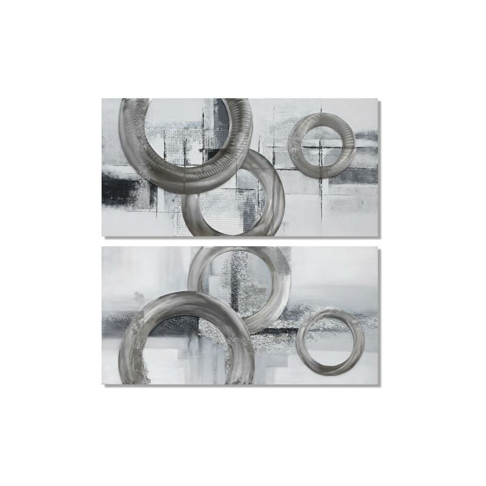Tavla DKD Home Decor 120 x 2,8 x 60 cm Abstrakt Modern (2 antal)