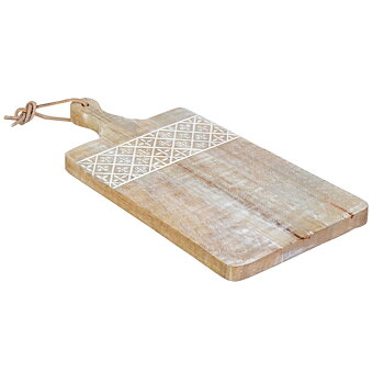 Skärbräda 21 x 40,5 x 3 cm Vit Mangoträ