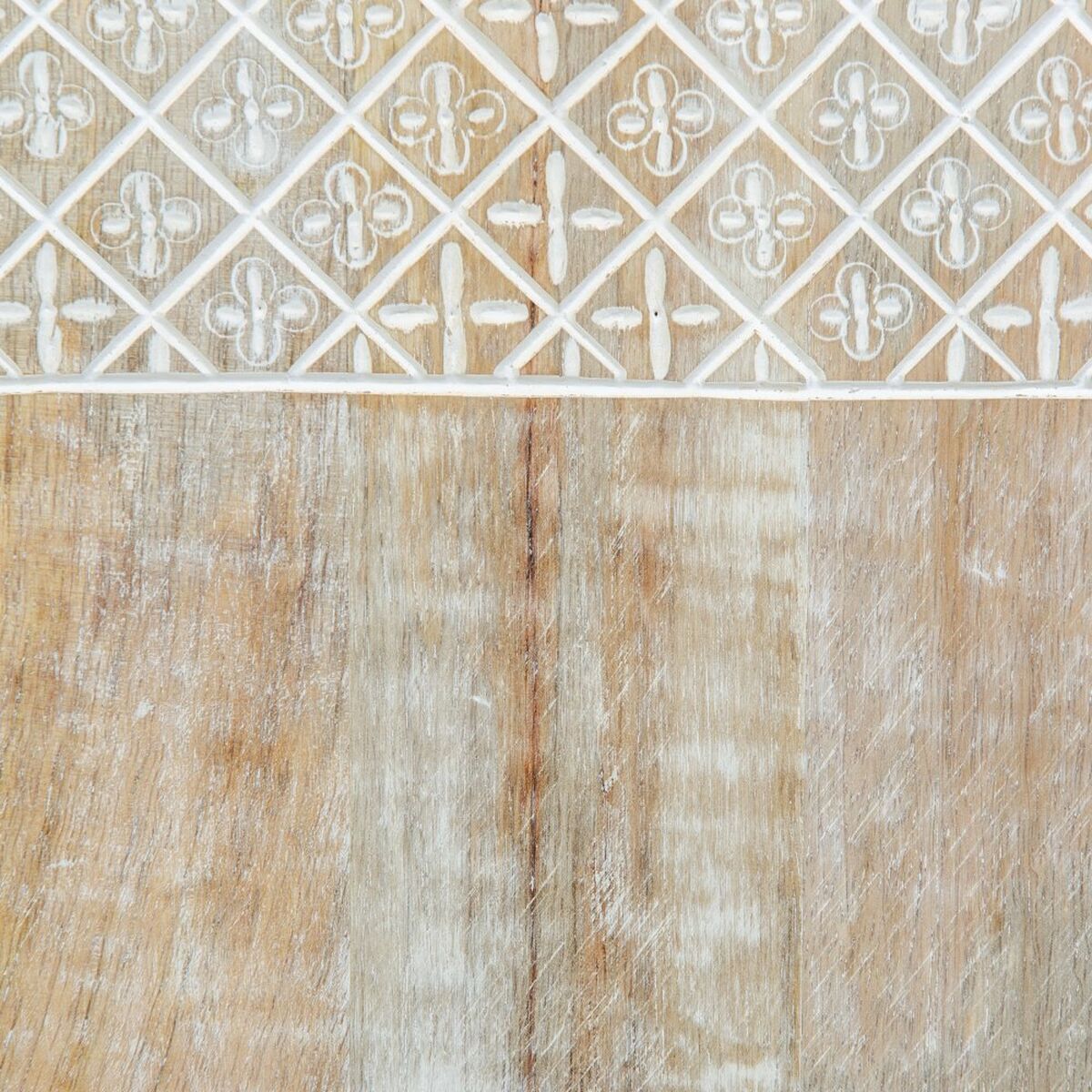 Skärbräda 21 x 40,5 x 3 cm Vit Mangoträ - 2