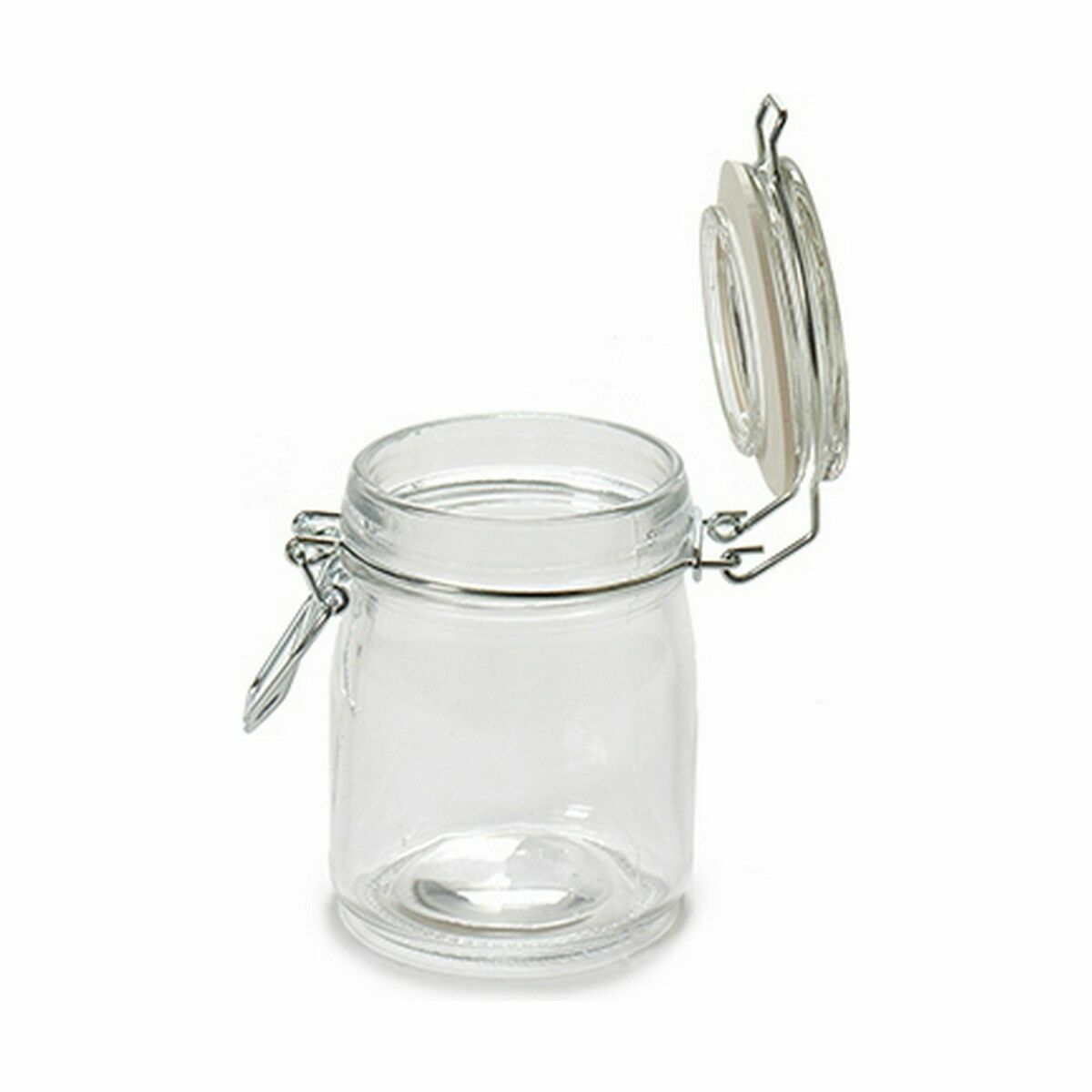 Burk Hermetisk stängning Transparent Silikon Krom 150 ml 9 x 9,5 x 6,5 cm (24 antal) - 2