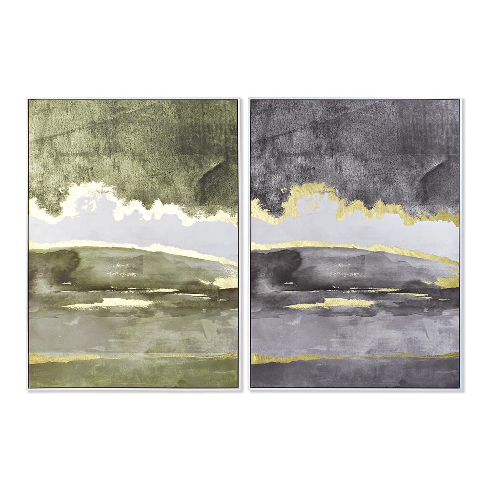 Tavla DKD Home Decor 103,5 x 4,5 x 144 cm Abstrakt Modern (2 antal)
