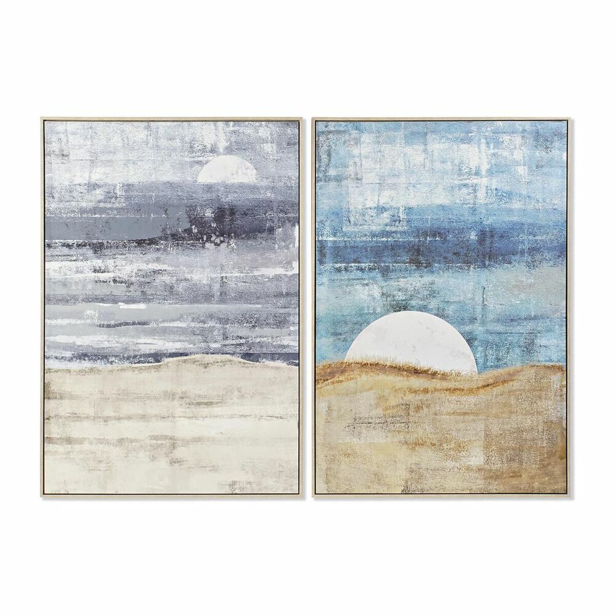 Tavla DKD Home Decor 83 x 4,5 x 123 cm Abstrakt Modern (2 antal) - 4