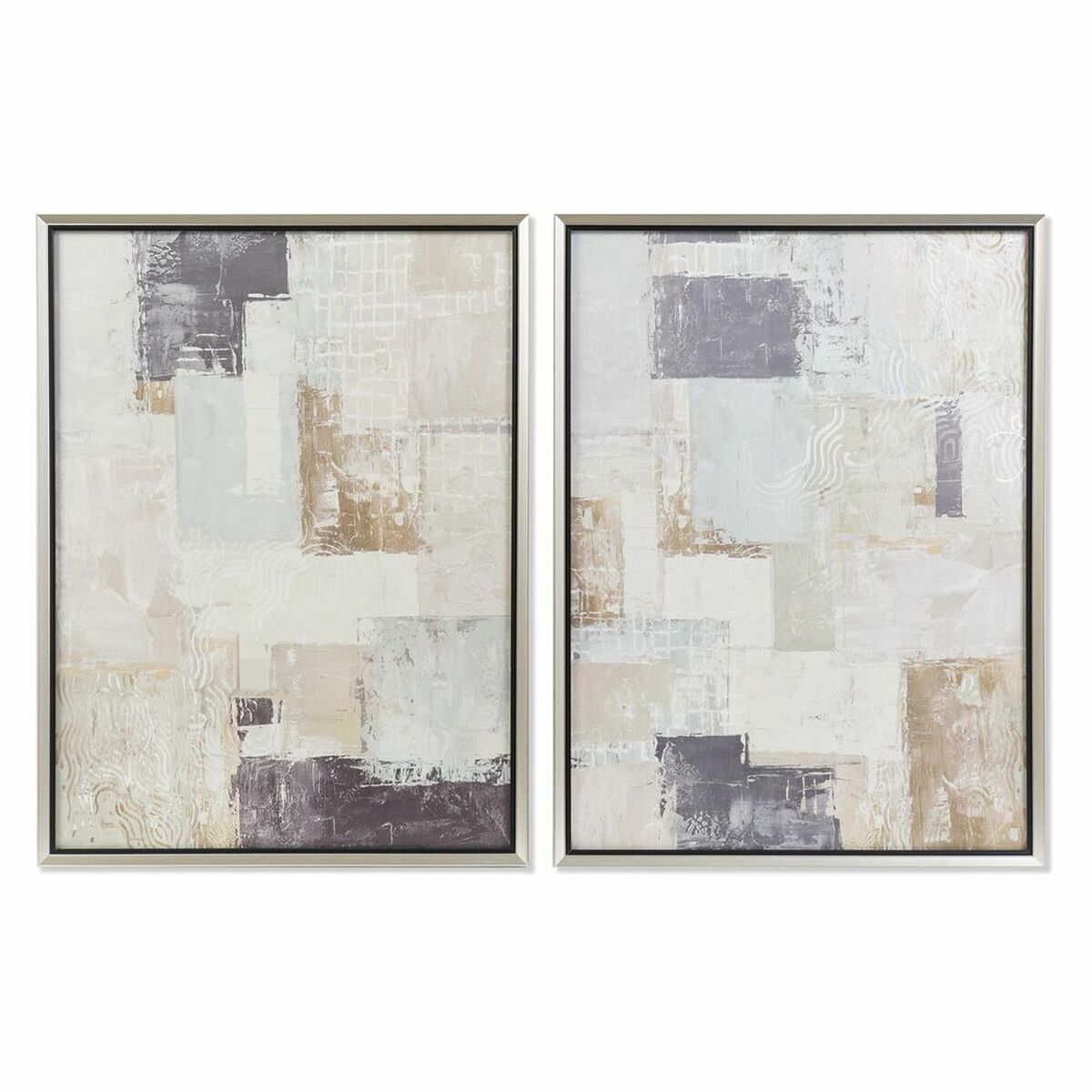 Tavla DKD Home Decor Abstrakt 60 x 3 x 80 cm Modern (2 antal) - 4