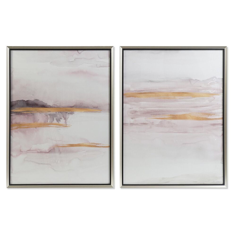 Tavla DKD Home Decor 60 x 3,5 x 80 cm Abstrakt Urban (2 antal)