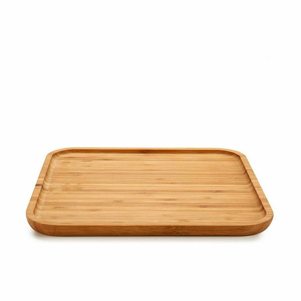 Snacksbricka Fyrkantig Brun Bambu 30 x 1,5 x 30 cm (12 antal) - 2