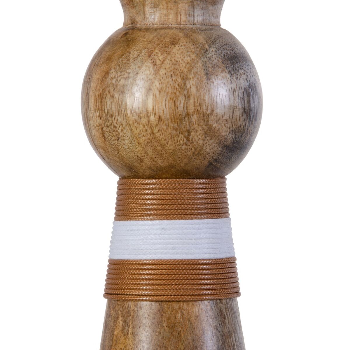 Ljusstakar 14 x 14 x 38 cm Brun Mangoträ - 3