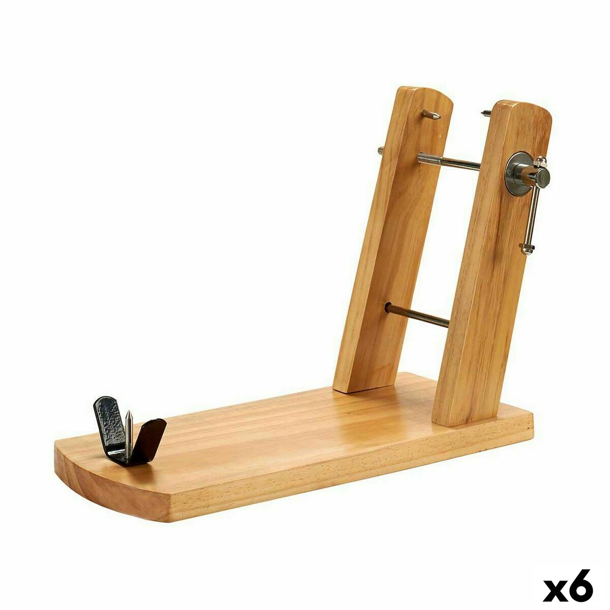Skinkhållare Brun Silvrig furuträ 44,8 x 8,1 x 18 cm (6 antal)