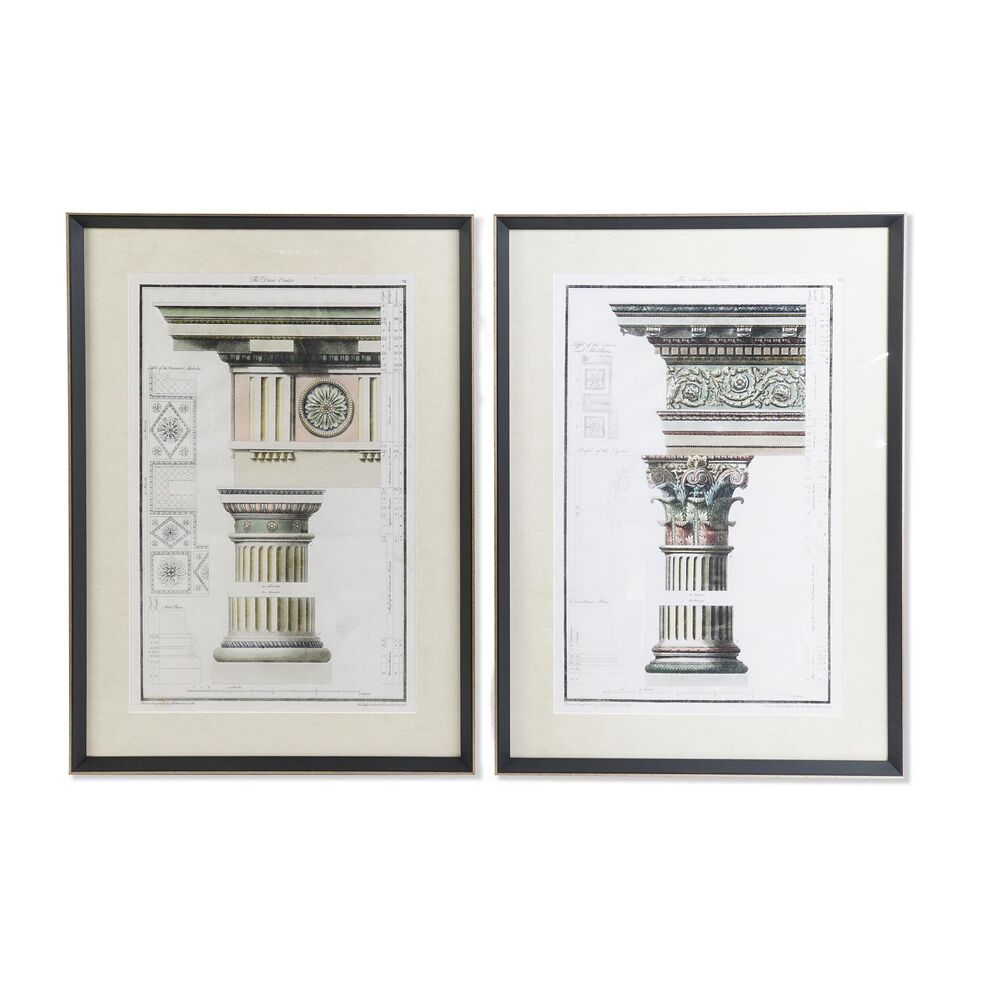 Tavla DKD Home Decor 64 x 3 x 88 cm Neoklassisk (2 antal)
