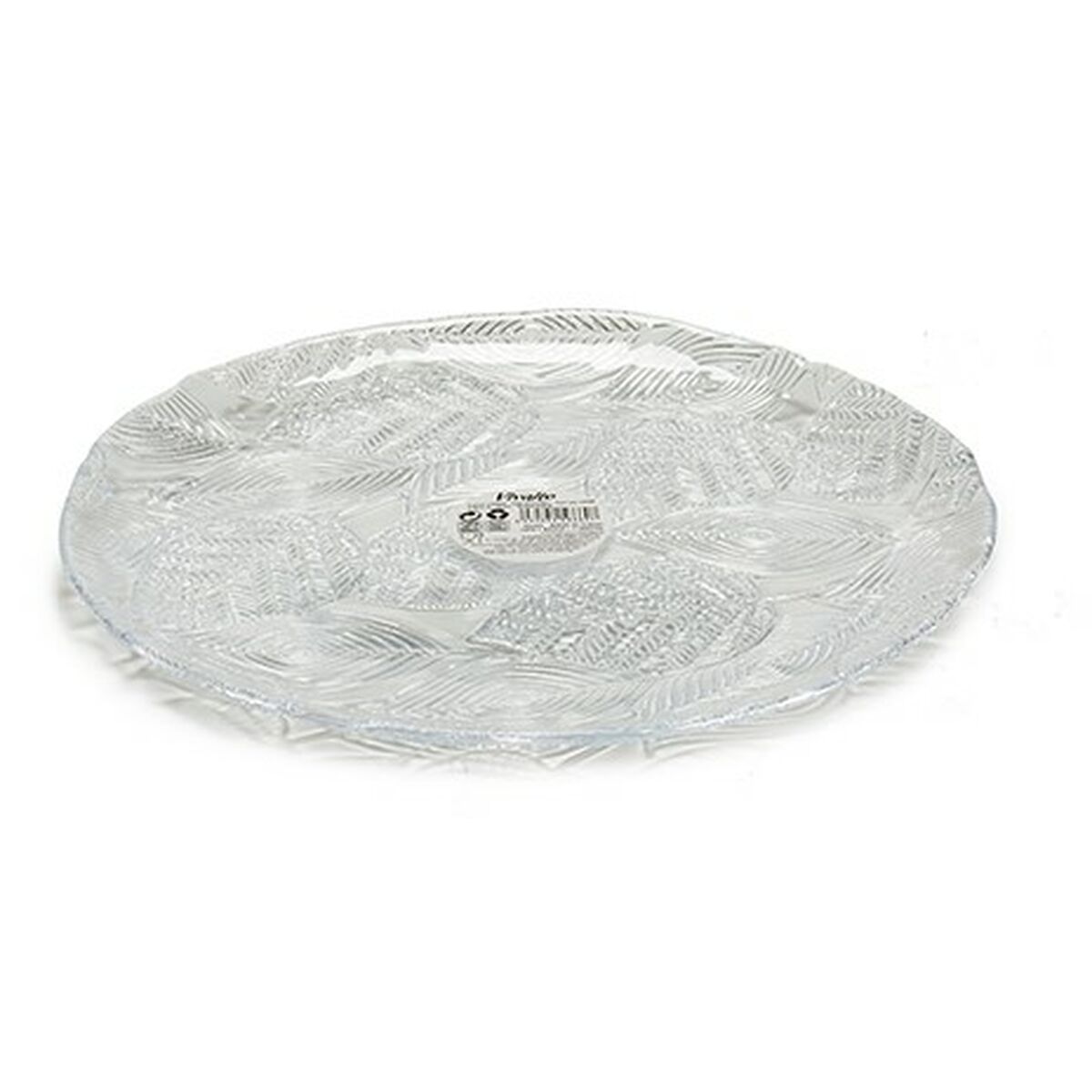 Platt skål Tirolo Transparent Glas 27,5 x 1,7 x 27,5 cm (6 antal) - 2