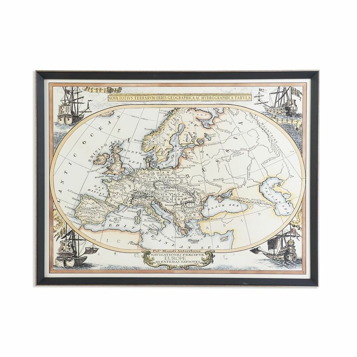 Tavla DKD Home Decor Världskarta (83,5 x 3 x 63,5 cm) - 4