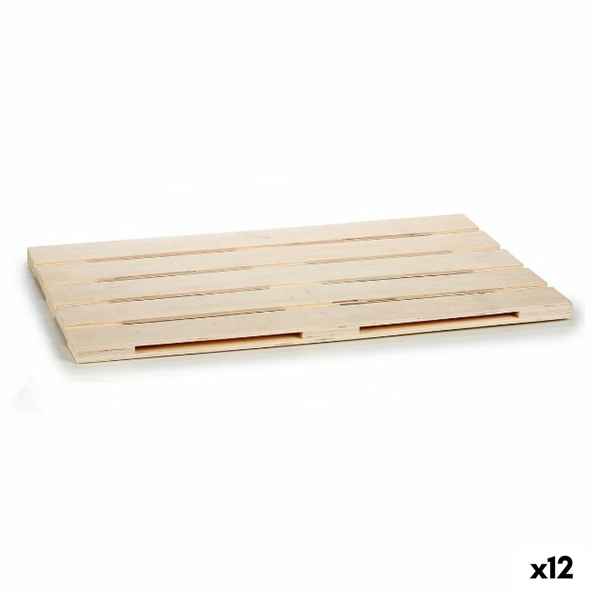Snacksbricka Brun Trä 40 x 2 x 60 cm (12 antal)