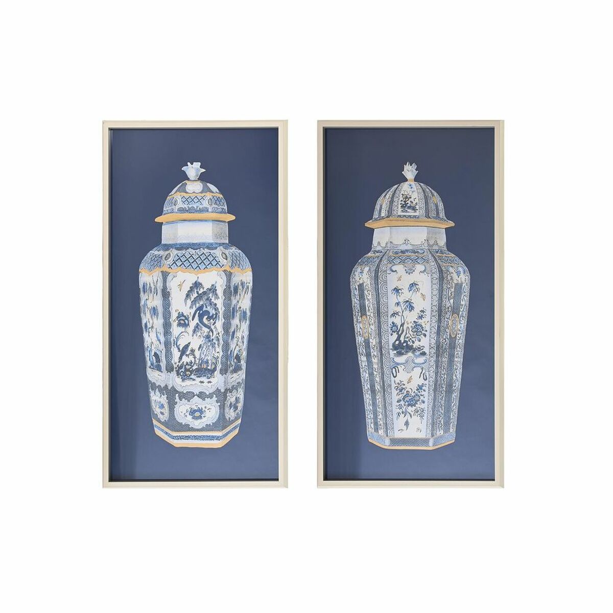 Tavla DKD Home Decor 53,5 x 3 x 103,8 cm Vas Orientalisk (2 antal) - 4