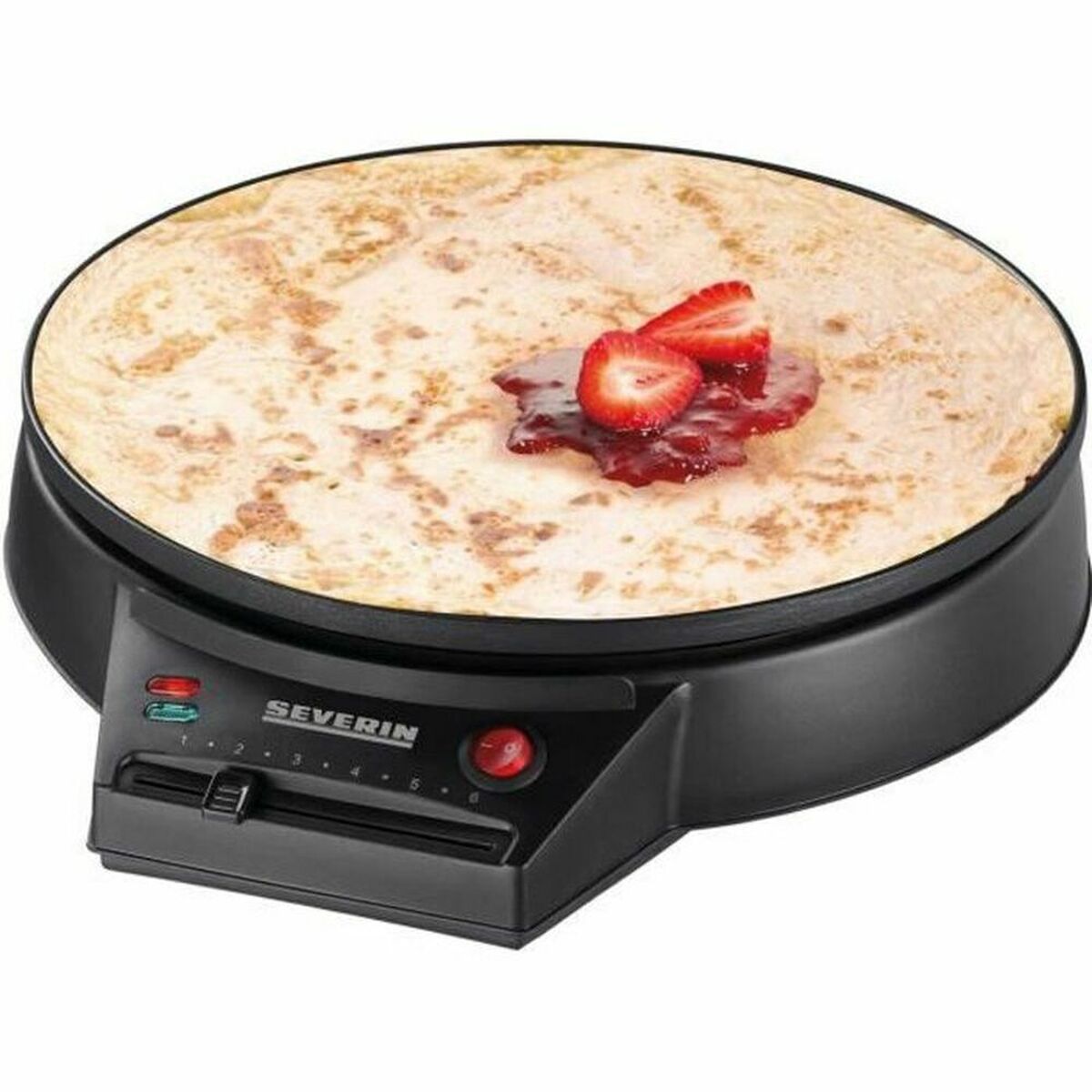 Pannkaksmaskin Severin CM 2198 1000 W Ø 30 cm Svart
