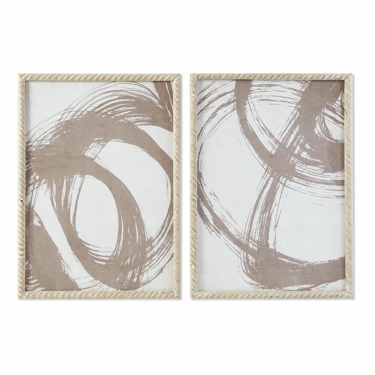 Tavla DKD Home Decor 50 x 2,5 x 70 cm Abstrakt Modern (2 antal) - 4