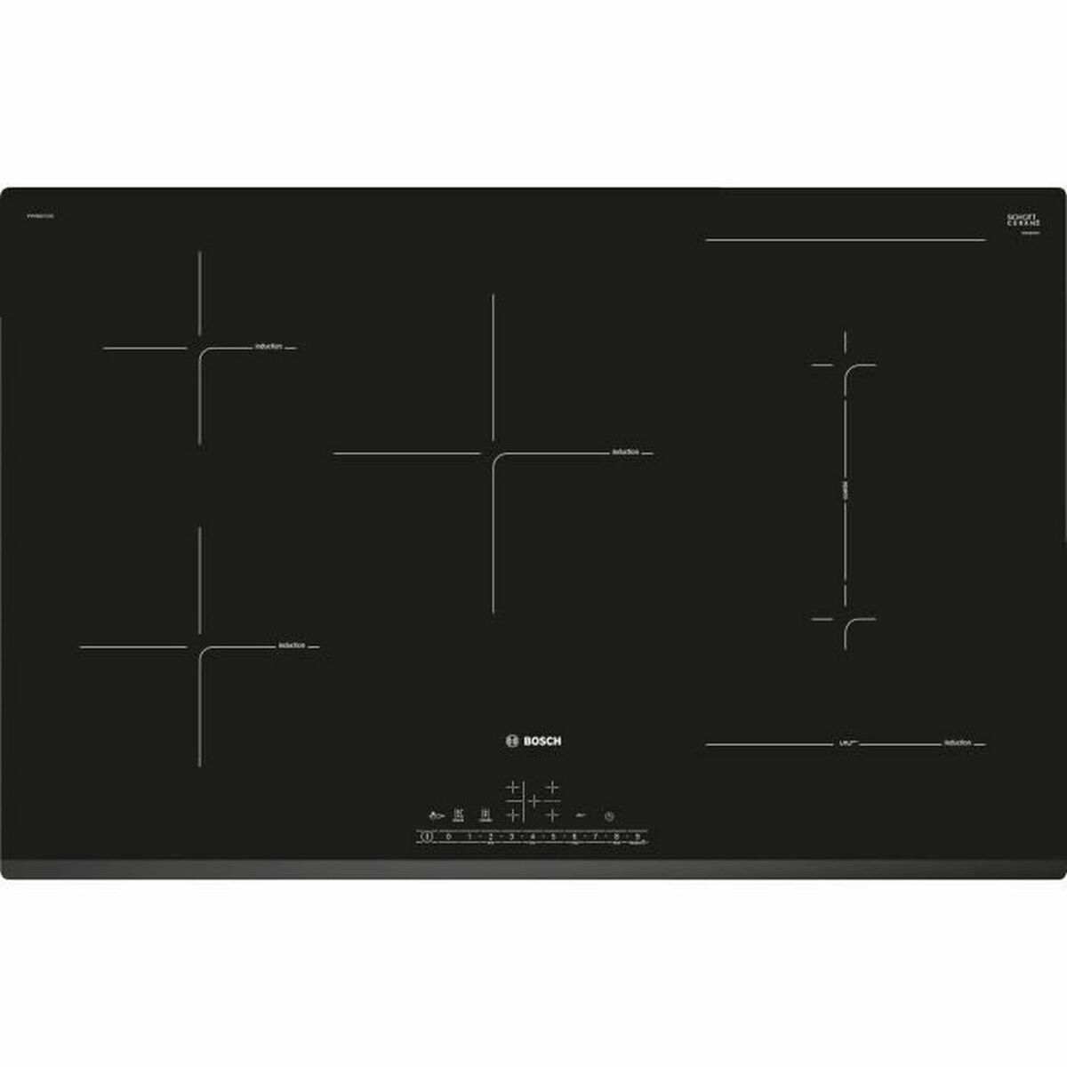Induktionshäll BOSCH PVW831FC5E 80 cm 7400 W