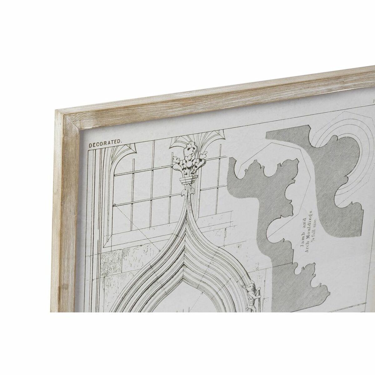 Tavla DKD Home Decor 50 x 2 x 65 cm Neoklassisk (4 Delar) - 5
