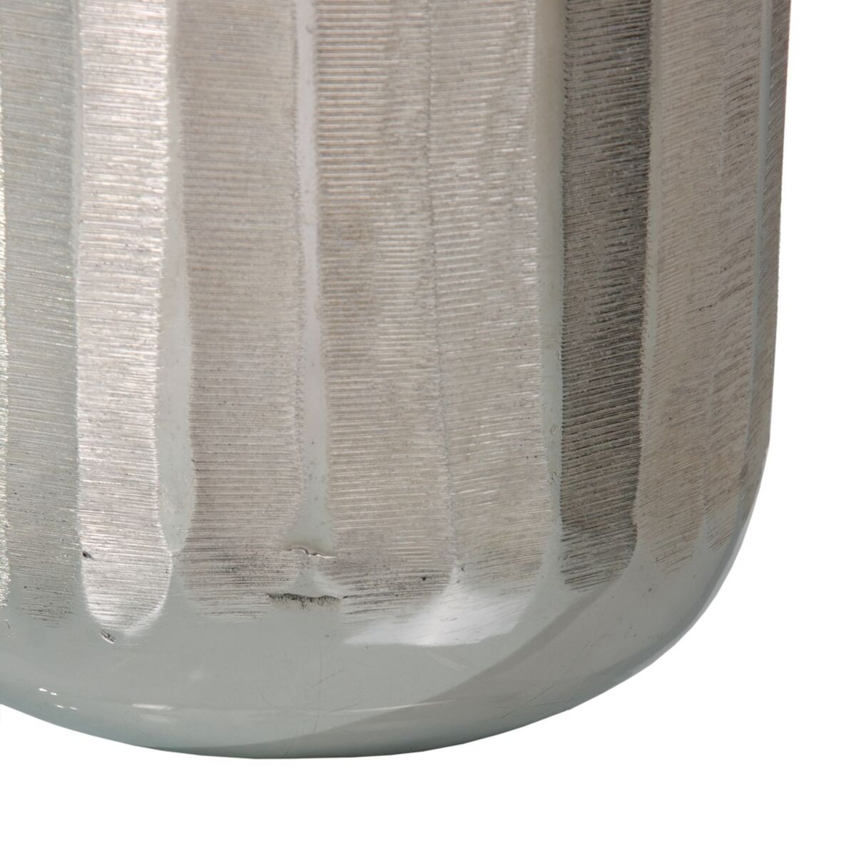 Vas 15 x 15 x 28 cm Silver Aluminium - 2