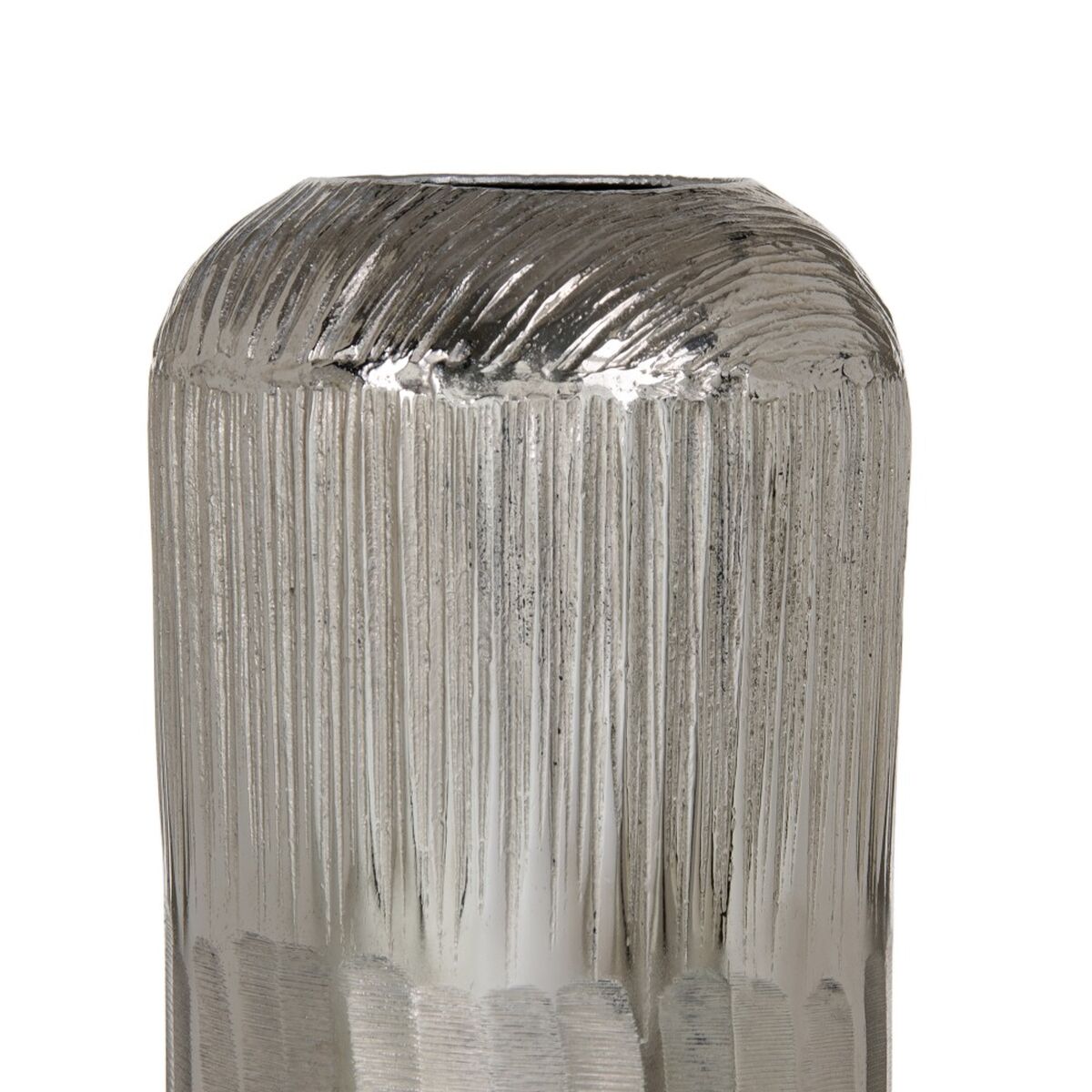 Vas 15 x 15 x 48 cm Silver Aluminium - 4