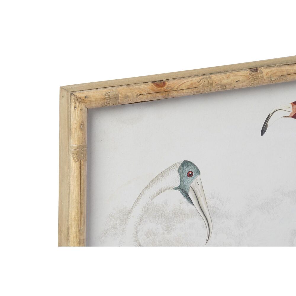 Tavla DKD Home Decor 60 x 2,8 x 45 cm Fåglar Modern (4 Delar) - 2