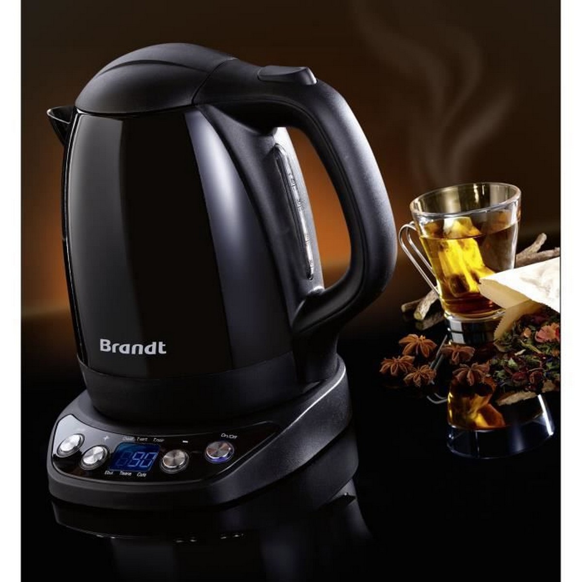 Vattenkokare Brandt BO1200EN Svart 2000 W 1,2 L - 2
