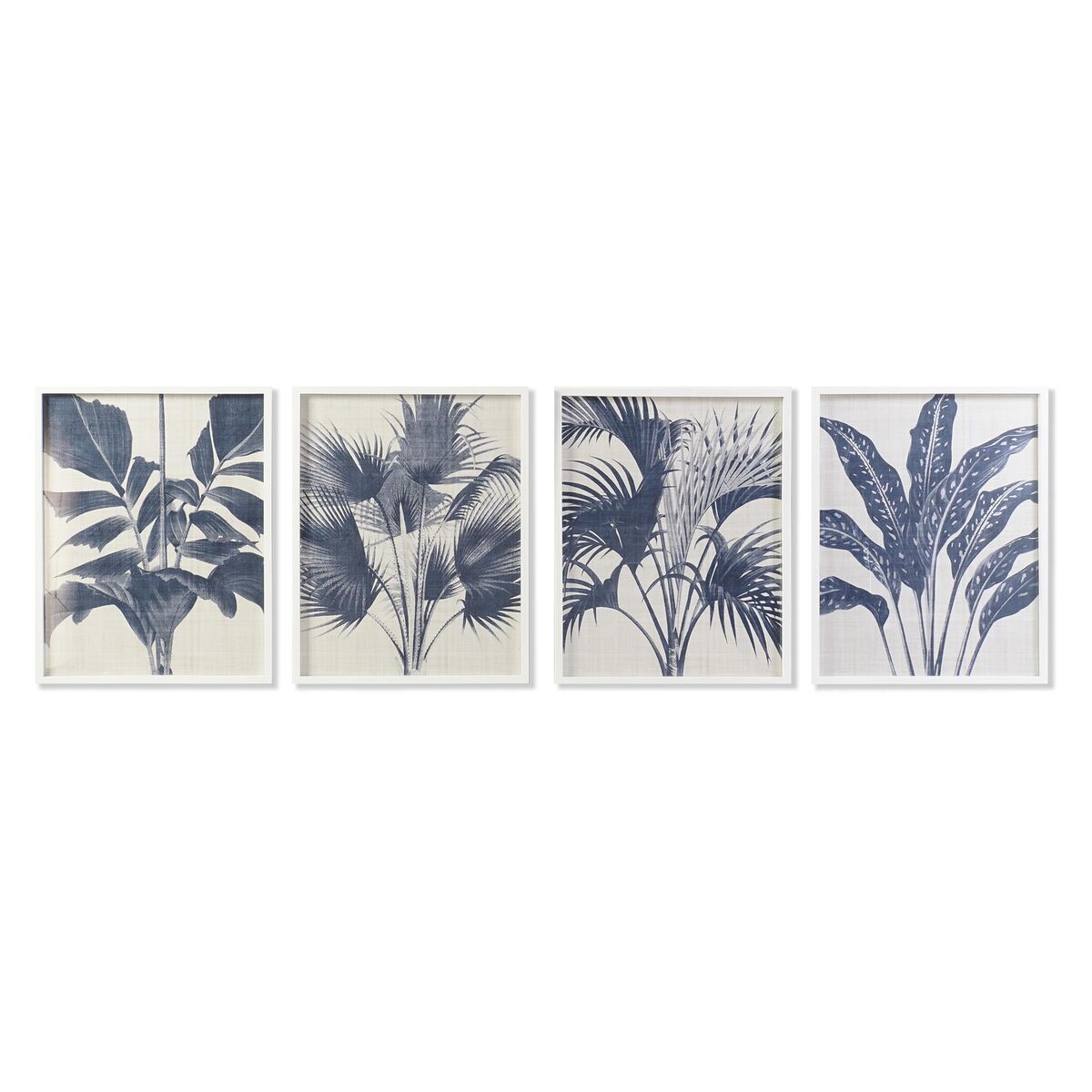 Tavla DKD Home Decor 55 x 2,5 x 70 cm Palmer Tropiskt (4 Delar)