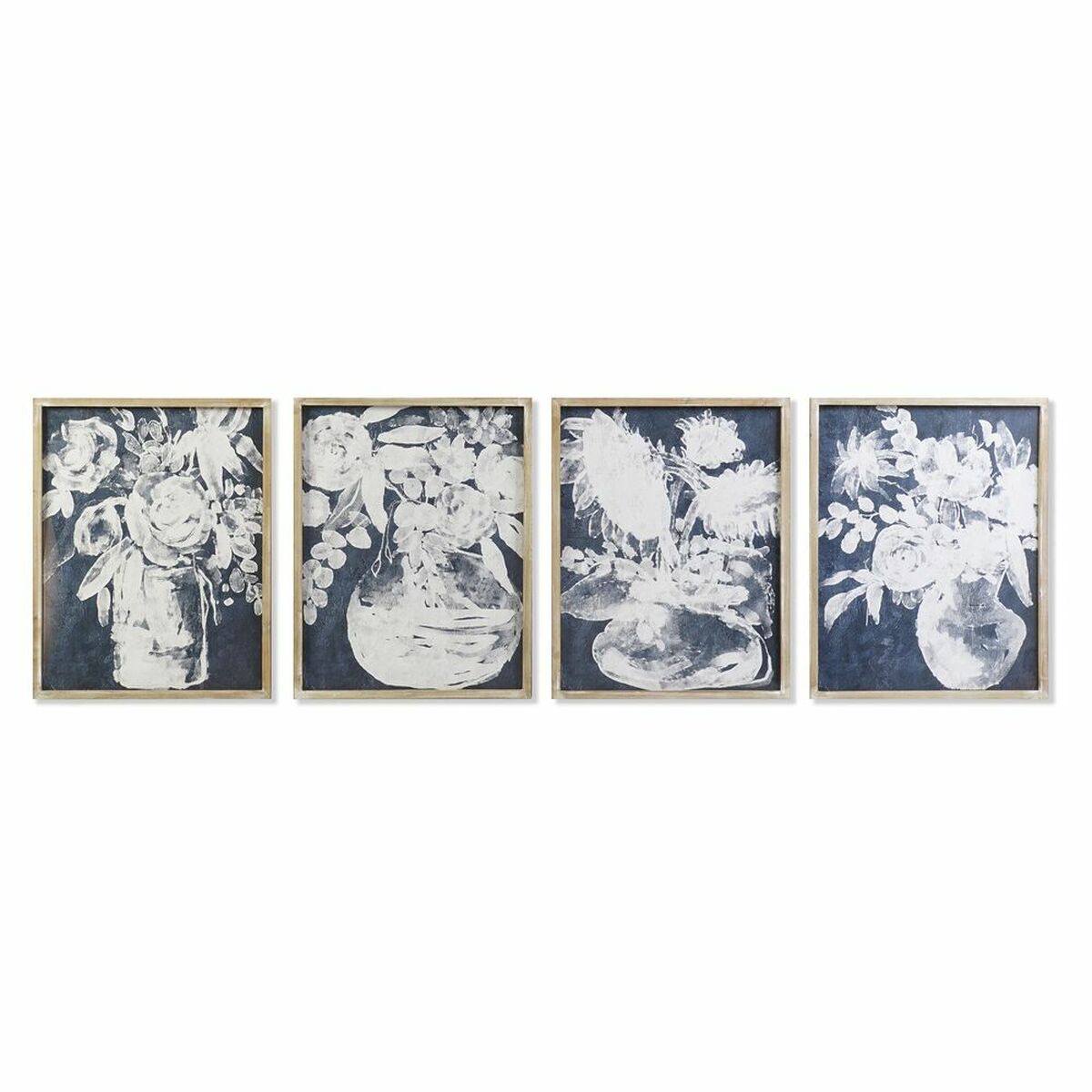 Tavla DKD Home Decor 55 x 2 x 70 cm Vas Shabby Chic (4 Delar) - 4
