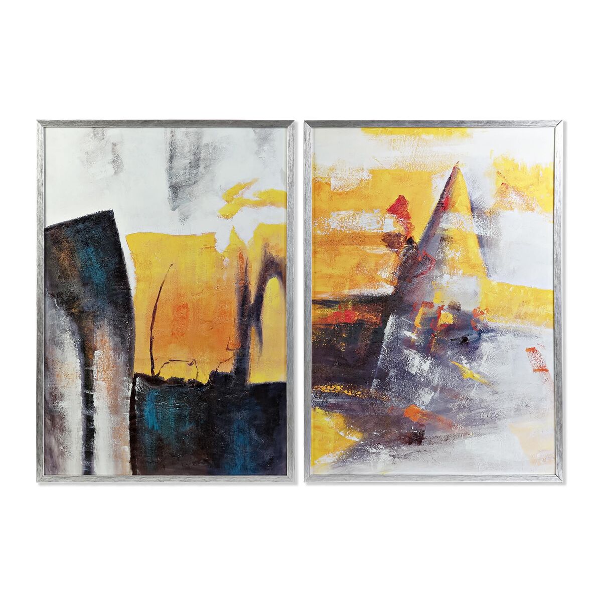 Tavla DKD Home Decor Abstrakt 70 x 3 x 100 cm Urban (2 antal) - 4