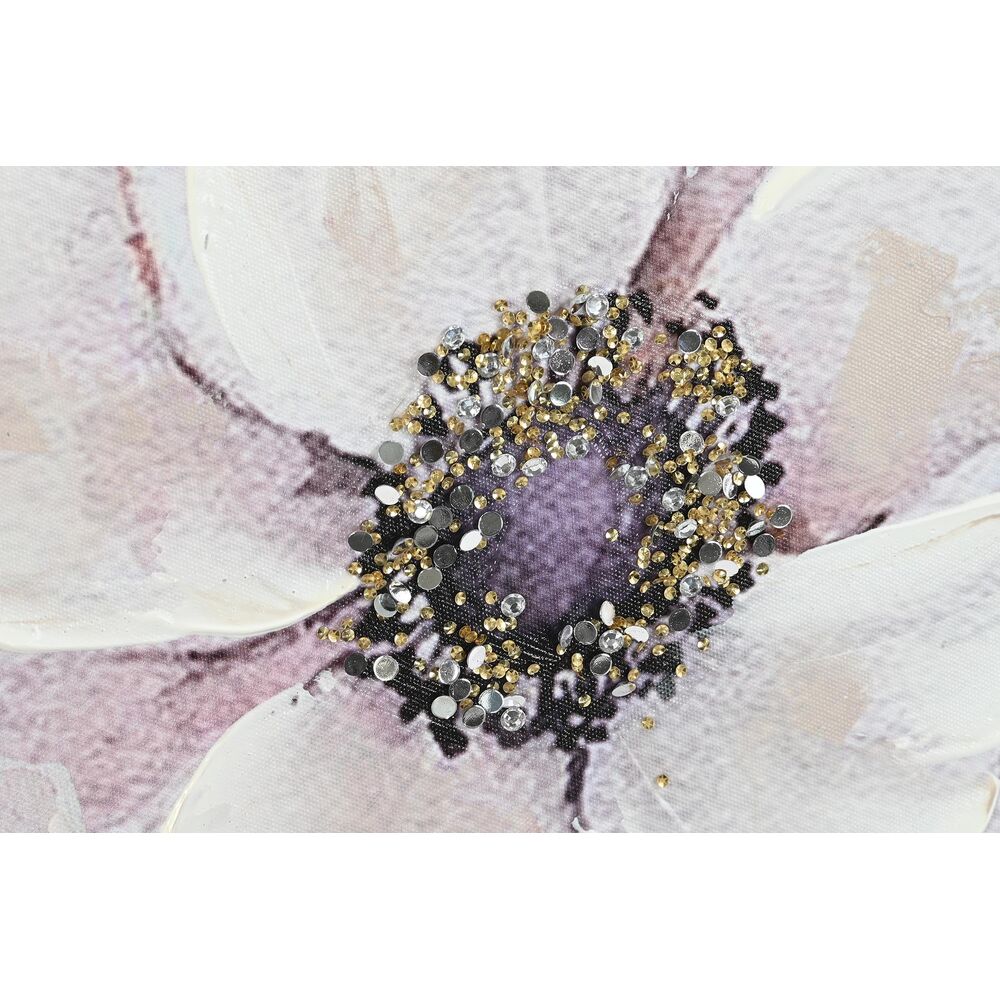 Tavla DKD Home Decor 150,5 x 2,7 x 60 cm Virágok Shabby Chic (2 antal) - 2