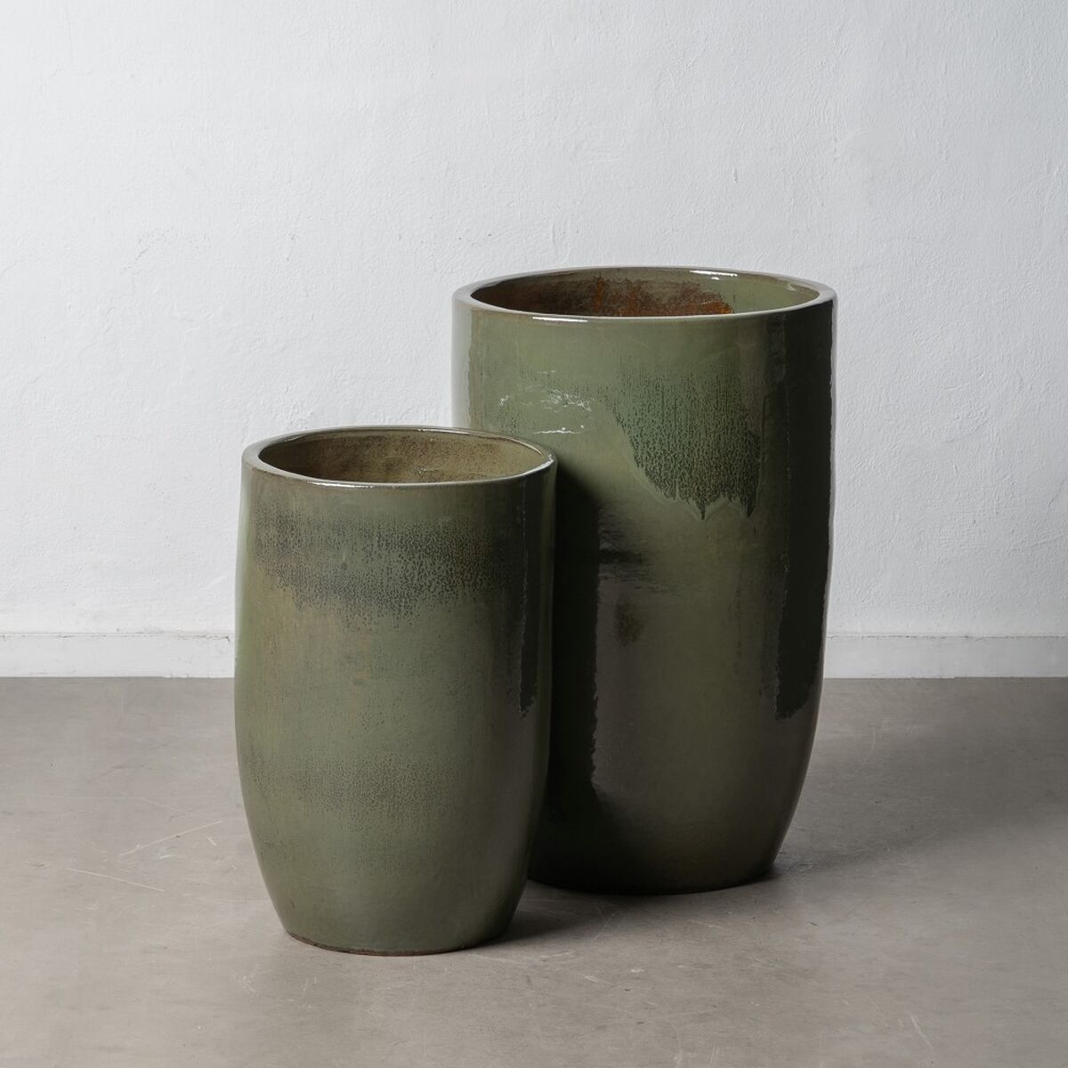 Vas 52 x 52 x 80 cm Grön Keramik (2 antal) - 2