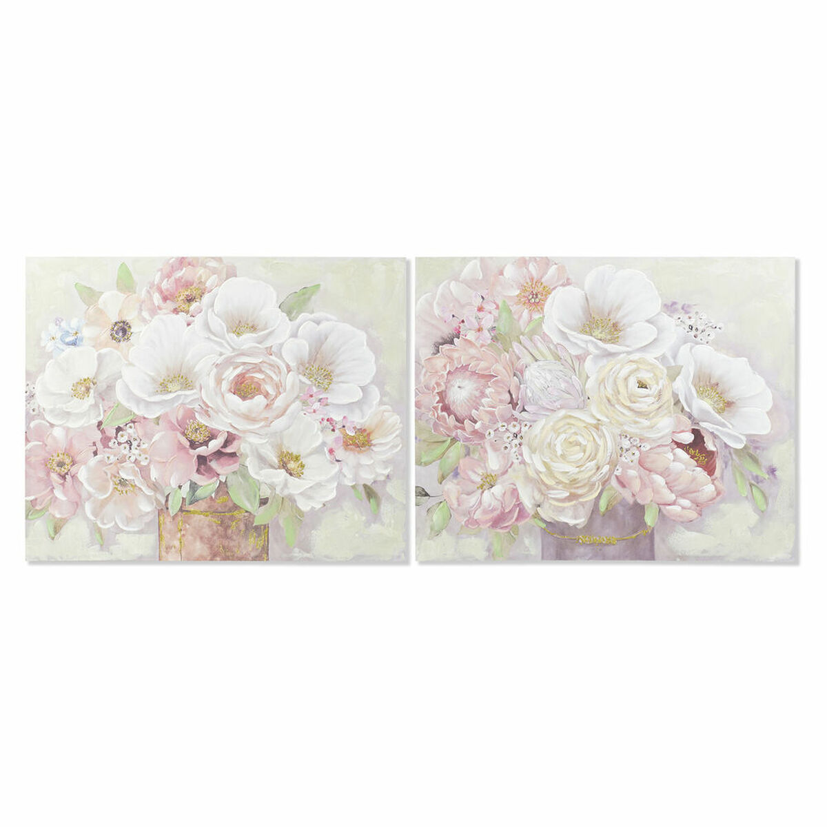 Tavla DKD Home Decor Vas 100 x 3 x 80 cm Shabby Chic (2 antal) - 4