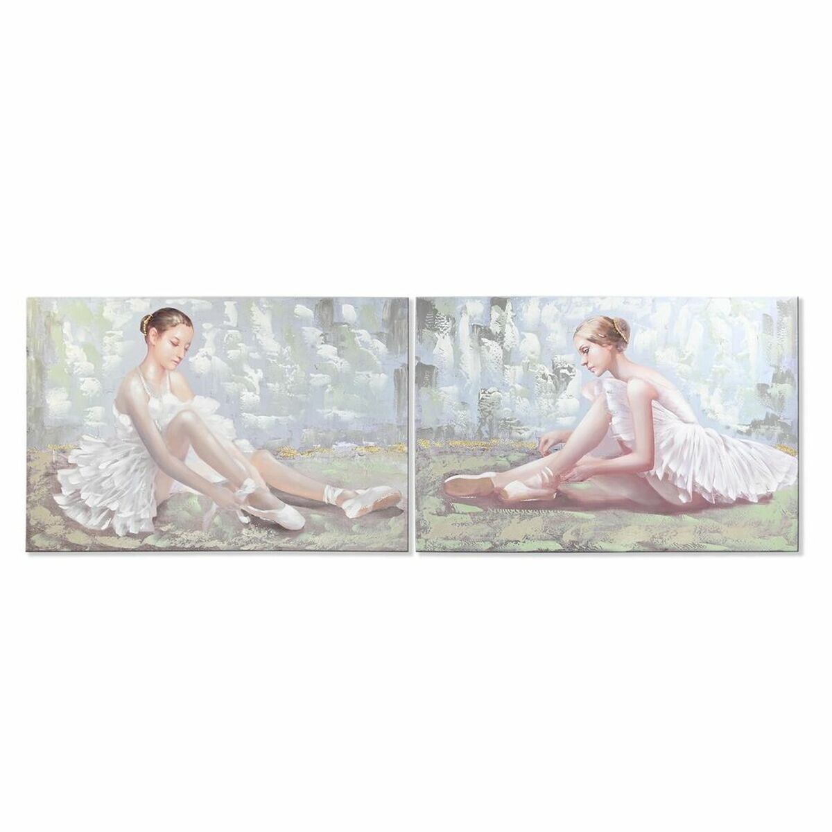 Tavla DKD Home Decor 120 x 3 x 80 cm Balettdansare Traditionell (2 antal) - 4