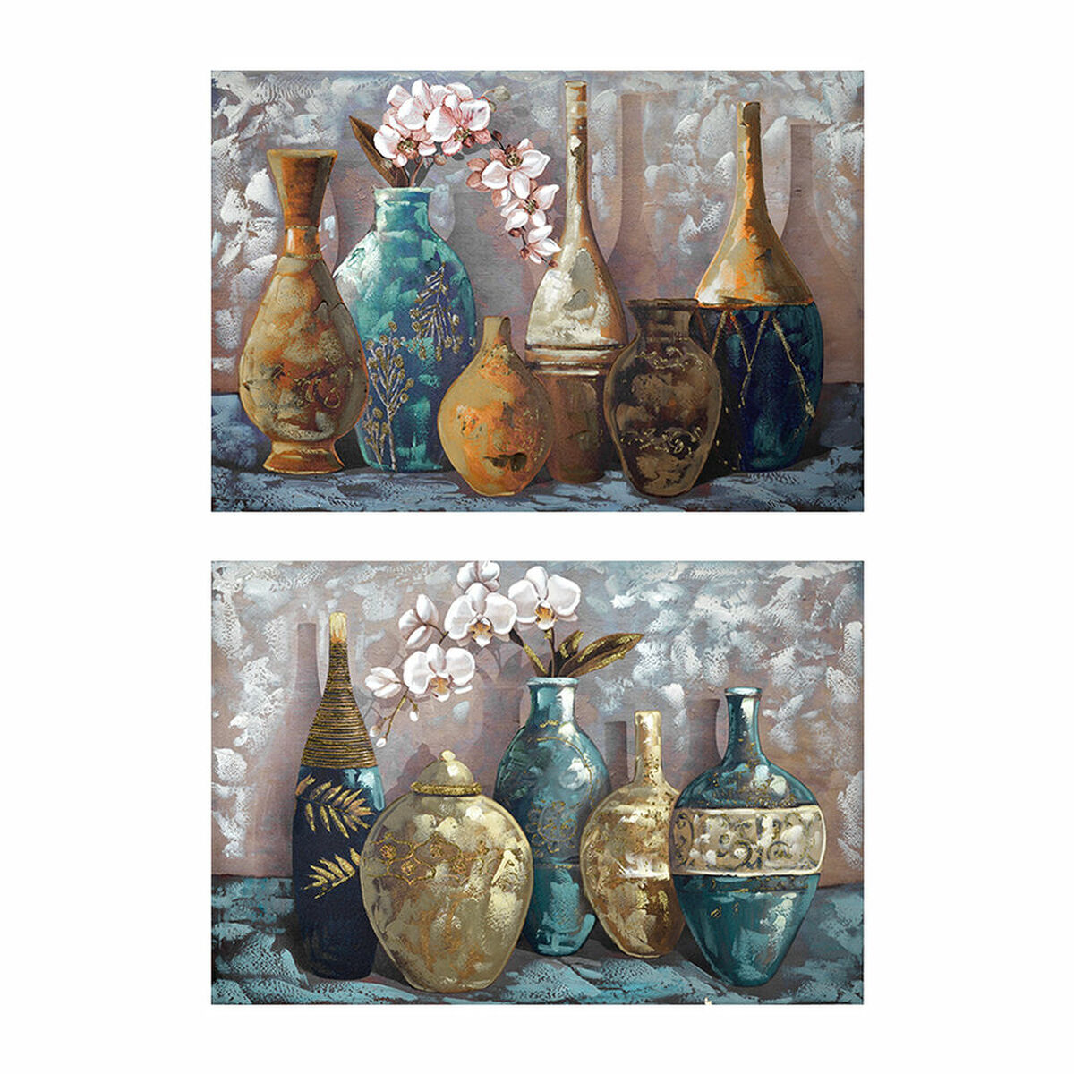 Tavla DKD Home Decor Vas 120 x 3 x 80 cm Traditionell (2 antal) - 2