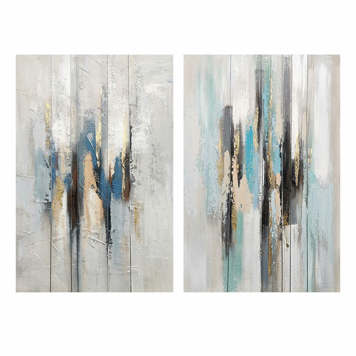 Tavla DKD Home Decor Abstrakt 80 x 3 x 120 cm Urban (2 antal) - 2