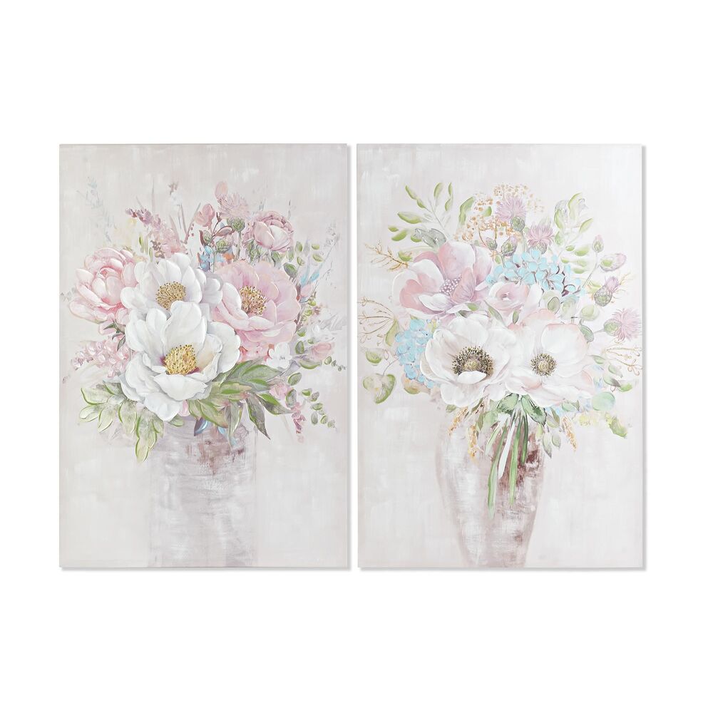 Tavla DKD Home Decor Vas 80 x 3 x 120 cm Shabby Chic (2 antal)