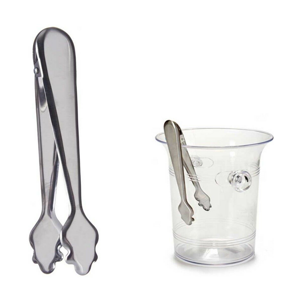 Glasstång 18,5 x 3,5 x 6 cm Silvrig Rostfritt stål (12 antal) - 2