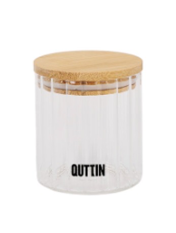 Genomskinlig glasburk Quttin    9 x 11 cm 500 ml