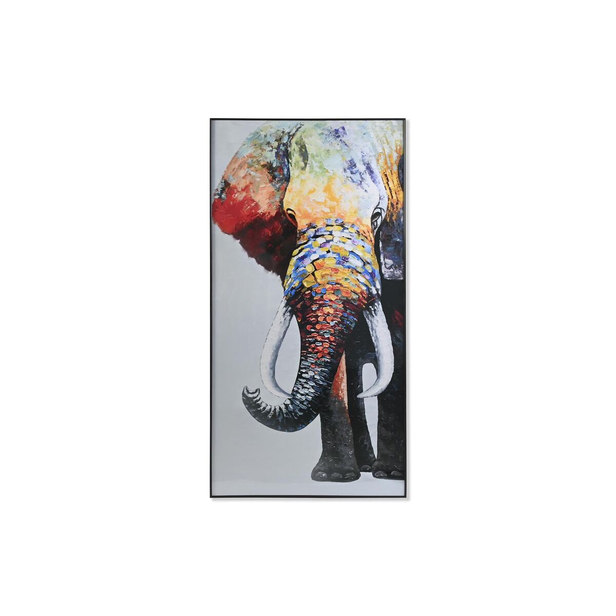 Tavla DKD Home Decor 80 x 3 x 160 cm Elefant Modern