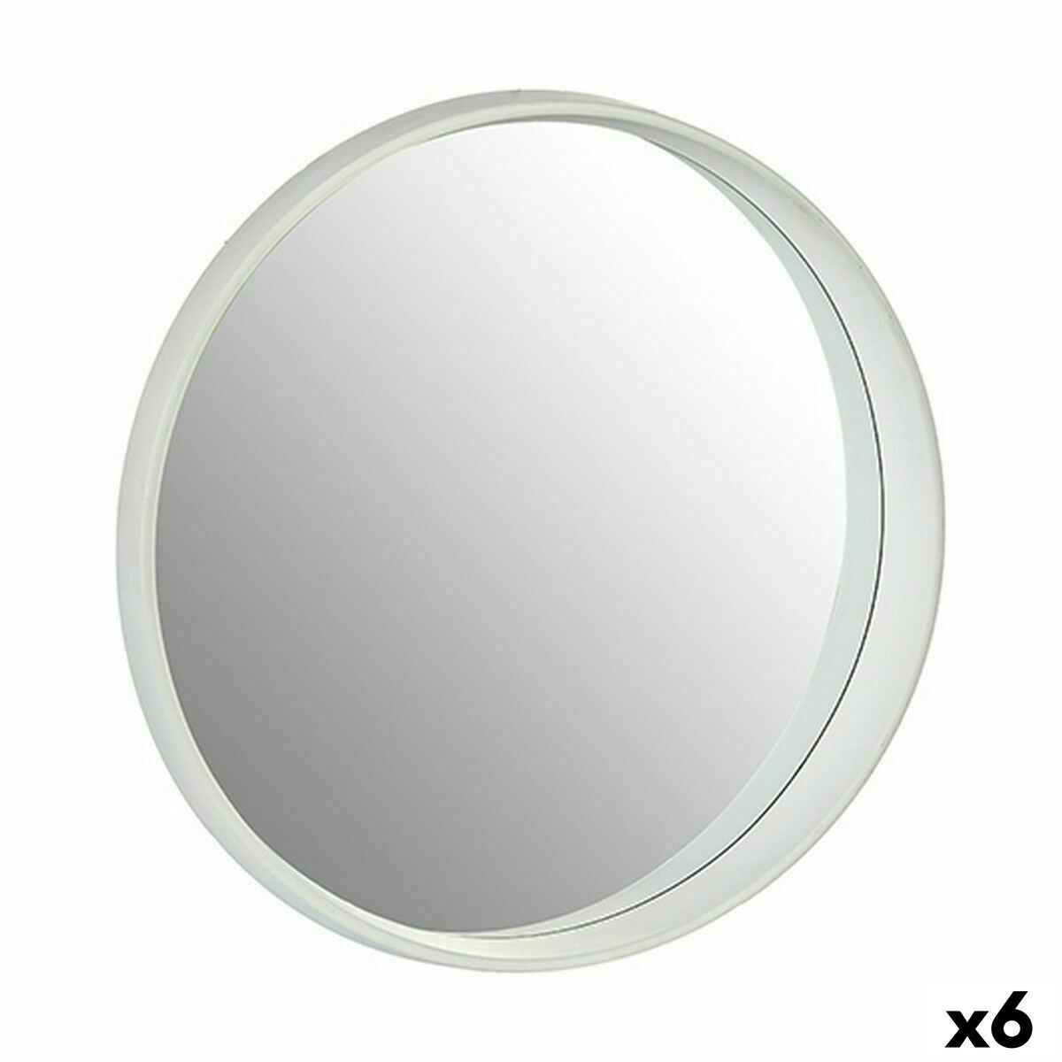Väggspegel Metall Plast Speglar 40 x 4,4 x 40 cm (6 antal)
