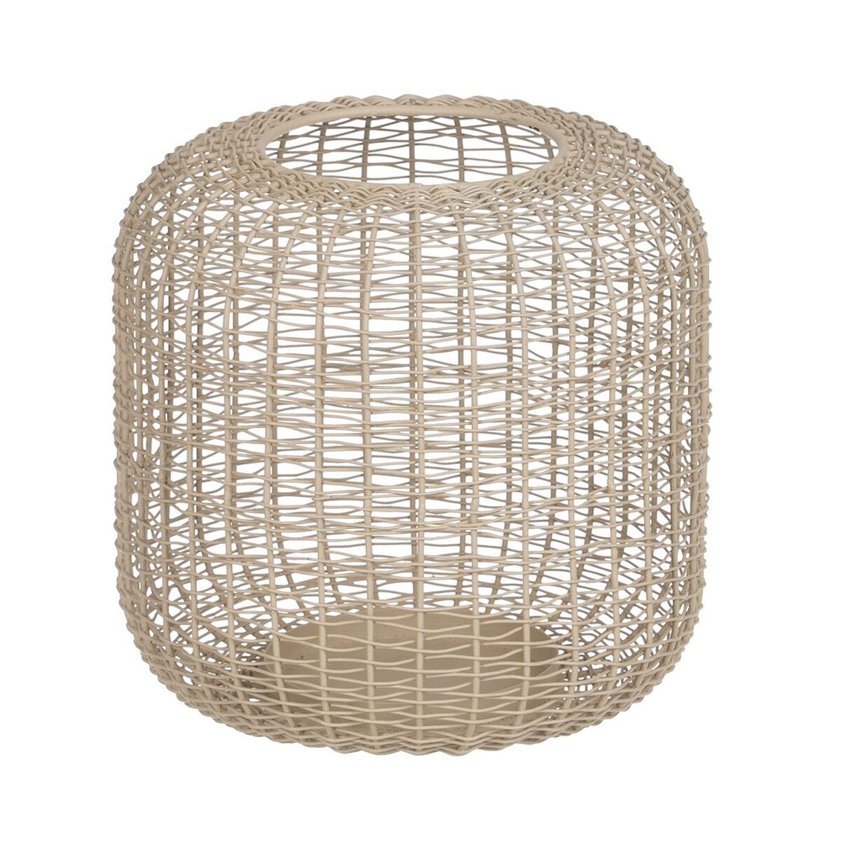 Lykta 19,5 x 19,5 x 18,5 cm Ljusstakar Kräm Järn